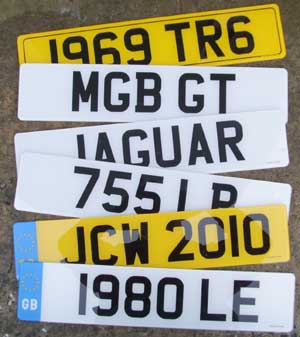 Gb Licence Plate