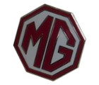 MG OCTAGON LAPEL PIN - WHITE/RED (P-MG/WR)