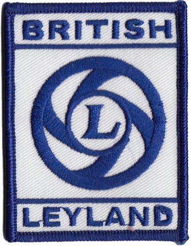 CLASSIC BRITISH LEYLAND CARS EMBROIDERED SEW ON BADGE 