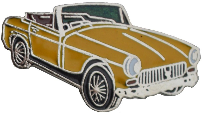 NEW RED WHITE MG CAR LAPEL PIN 