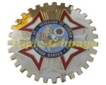 VETERANS OF FOREIGN WARS CAR GRILLE BADGE
