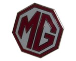 MG OCTAGON LAPEL PIN - WHITE/RED
