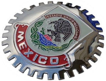 MEXICO CAR GRILLE BADGE (BGE_STMEX)