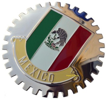 MEXICAN FLAG GRILLE BADGE (BGE_STMEX2)