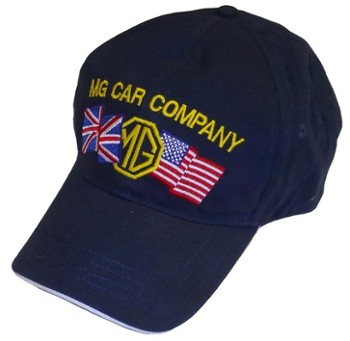 HAT - EMBROIDERED HAT - MG UK/USA BLUE (HAT-MG/FLAGS)