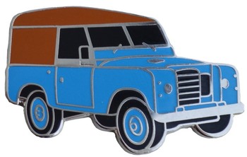 LAND ROVER S3 CAR CUT OUT LAPEL PIN (P-LR/SIII)