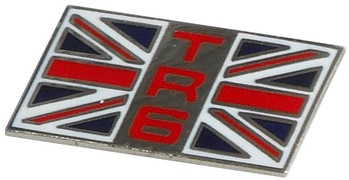 TRIUMPH TR6 FLAG LAPEL PIN (P-TR6F)