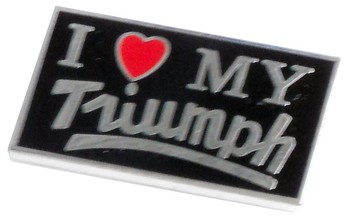 I LOVE MY TRIUMPH LAPEL PIN (P-TR/LOVE)